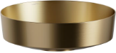 LAUFEN Rivo brushed brass bowl washbasin